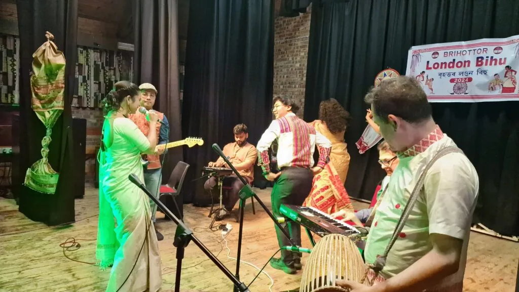 Assamese music, dance and community celebration at Brihottor London Bihu 2024 in Datchet photograph 17