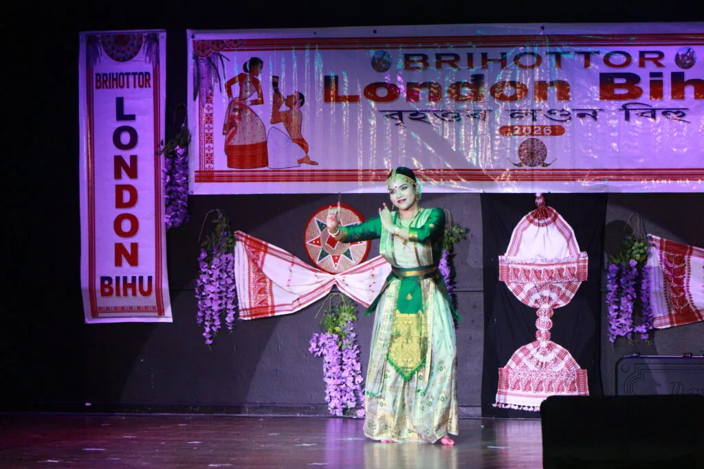 Assamese music, dance and community celebration at Brihottor London Bihu 2026 in Feltham photograph 15
